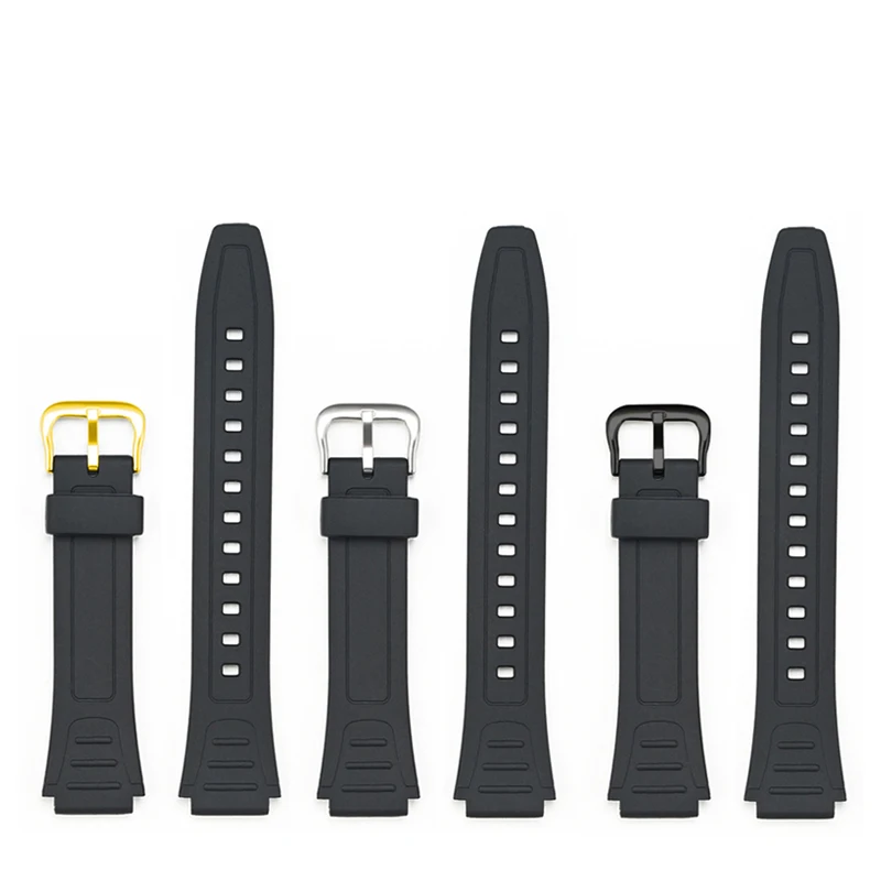 رباط راتينج أسود لساعة كاسيو ، رباط ساعة محدبة من المطاط من البولي يورثان ، إبزيم ، إكسسوارات ، من ، من من مادة البولي يورثان ، من مادة البولي يورثان ، من مادة البولي يورثان ، ومن مادة البولي يورثان ، ومن مادة البولي يورثان ، ومن نوع 18 #2