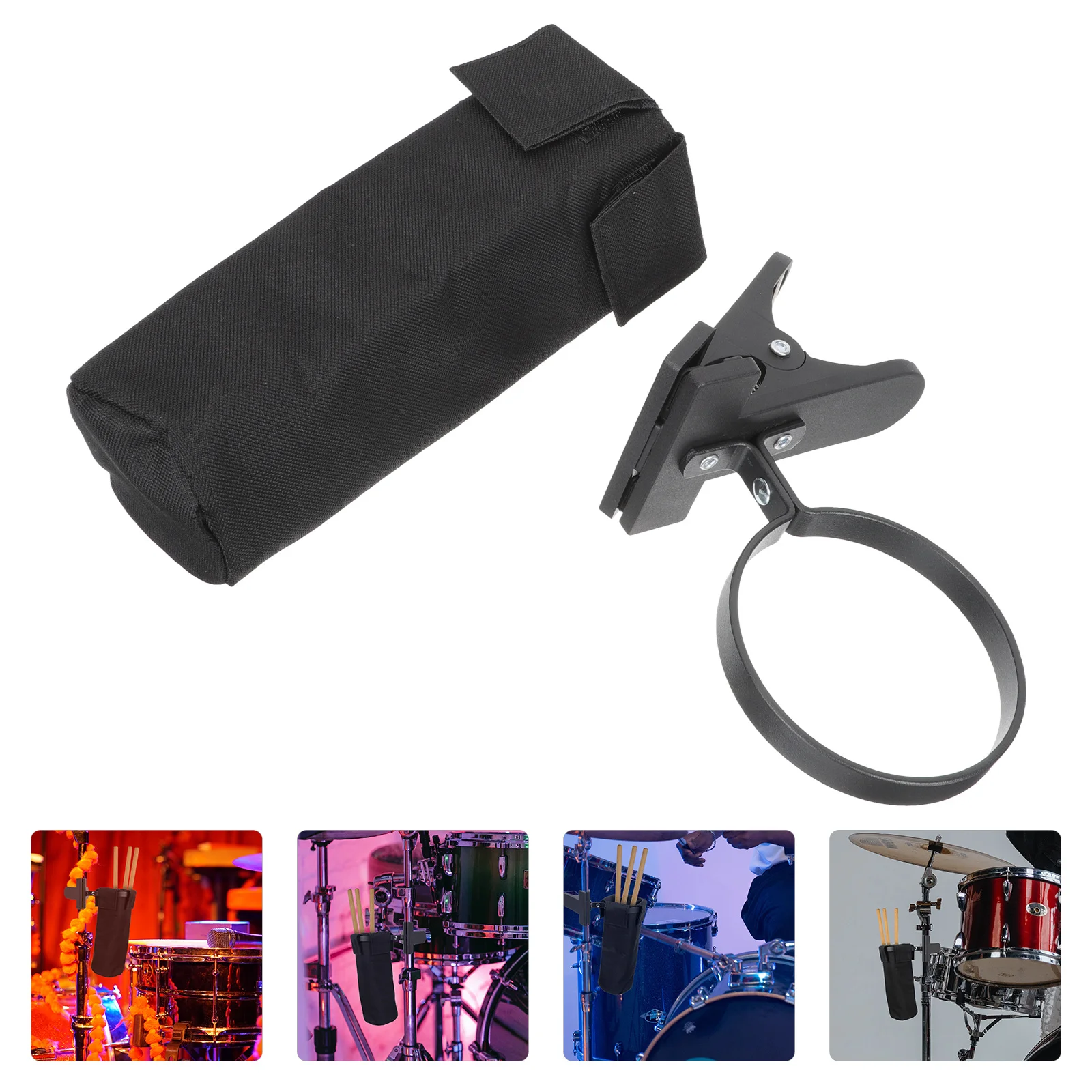 

1Set Drum Stick Bag Oxford Cloth Wear-Resistant Drum Sticks Organizer Drumstick Holder Portable Durable Large Capacity Storage