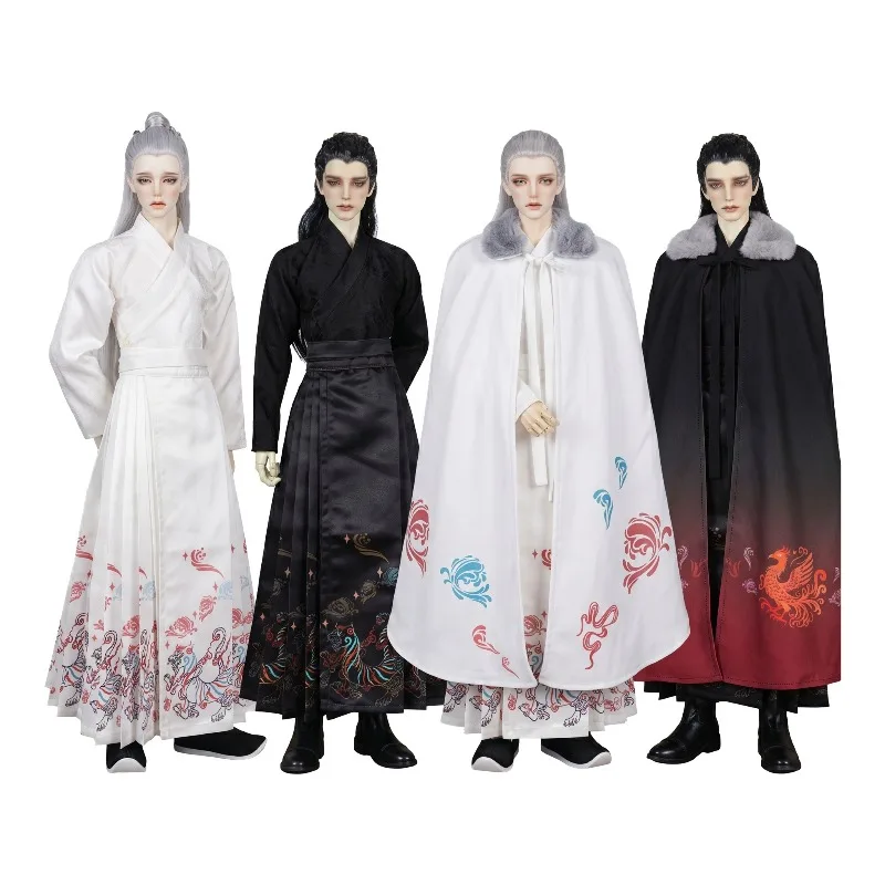 

Костюм для куклы BJD в древнекитайском стиле (1/3), для куклы 75 см, комплект Ханьфу, нарядный комплект с юбкой, аксессуары для кукол, без куклы.