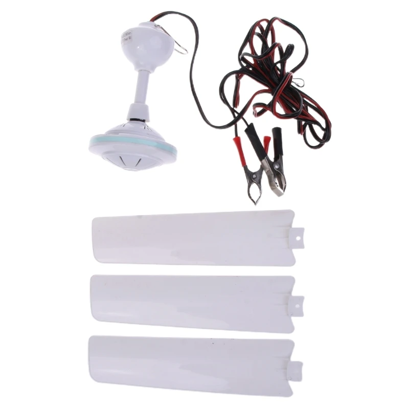 Multi-purpose 19.7”/27.5'' DC12V Car Silent Ceiling Fan Clip On Portable Vehicle Fan RV- SUV Home Campers Fan