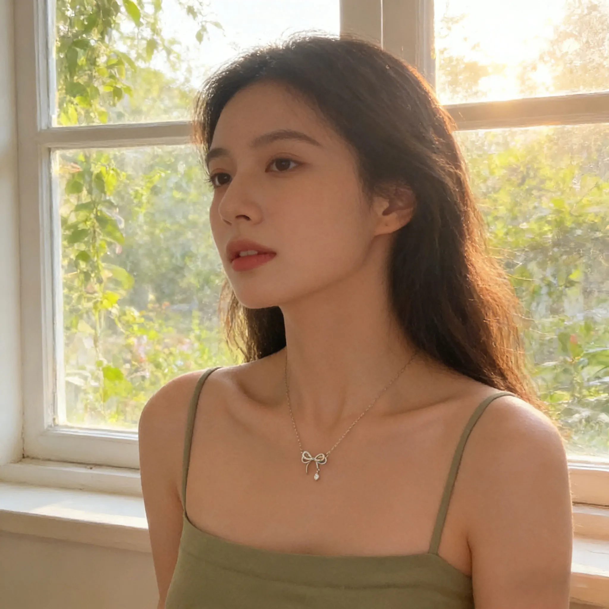 

1Pc 2025 New S999 Silver Chain - Niche High-End Valentine's Day Clavicle Gift for Girlfriend