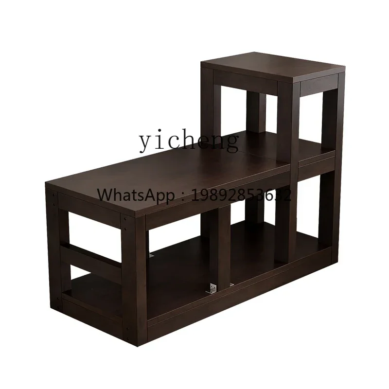 

1HSN fish tank base solid wood high and low floor rack fish tank upper filter rack bottom cabinet simple fish tank shelf
