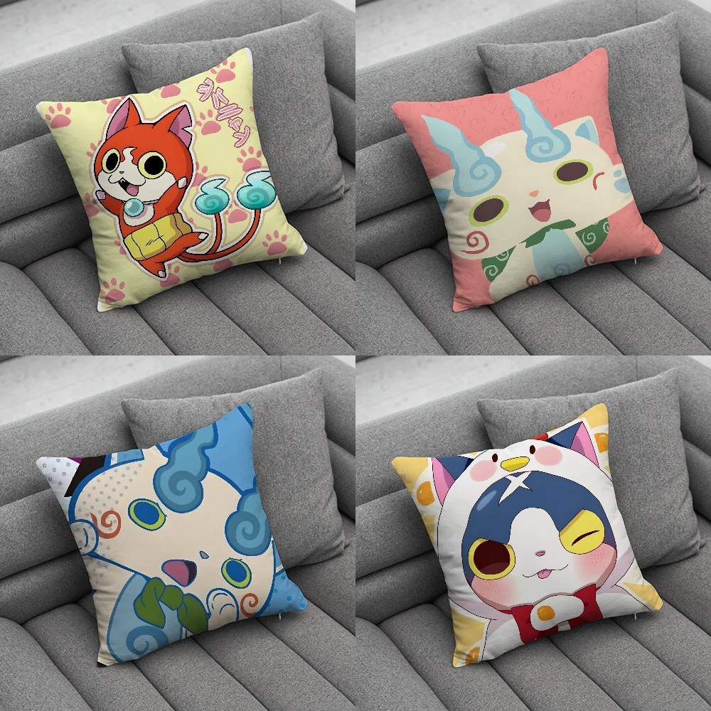 Yokai Cute Watch Pillow Case Soft Cushion Cases for Farmhouse Sofa Decor Home Decorations and Protector