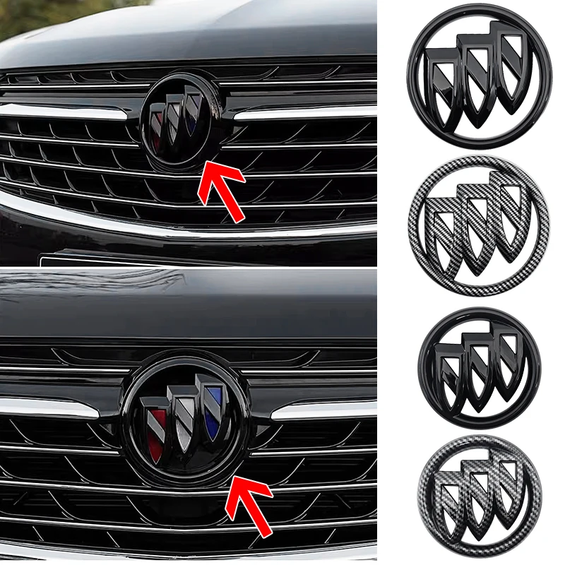 

Для Buick Excelle GT, Envision, LaCrosse, Regal, Verano, GL6: 2 шт. эмблемы для передней решетки и заднего бампера/багажника, аксессуары