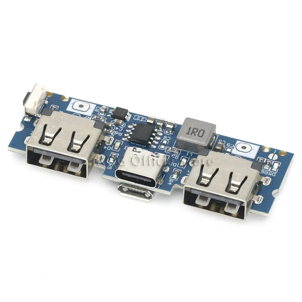 Placa de cargador de batería de litio, módulo de carga 18650, USB Dual, 5V, 2.4A, Micro/tipo-c