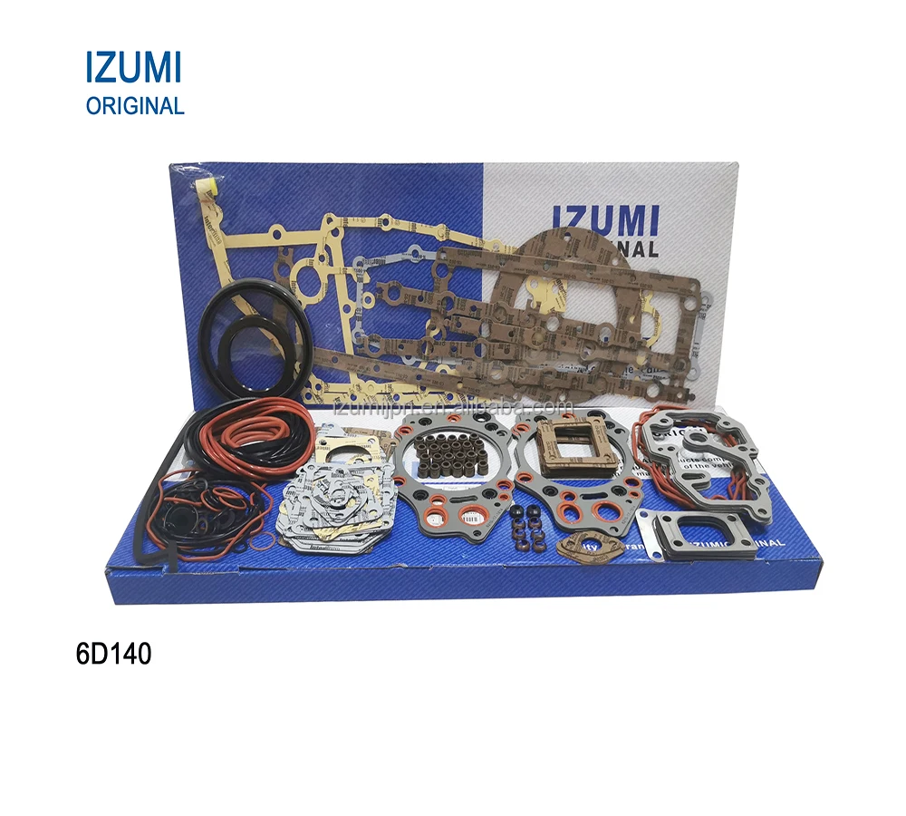 IZUMI ORIGINAL 6D140 Cylinder Head Gasket 6D140 Full Overhaul Gasket Kit Rebuild Kit