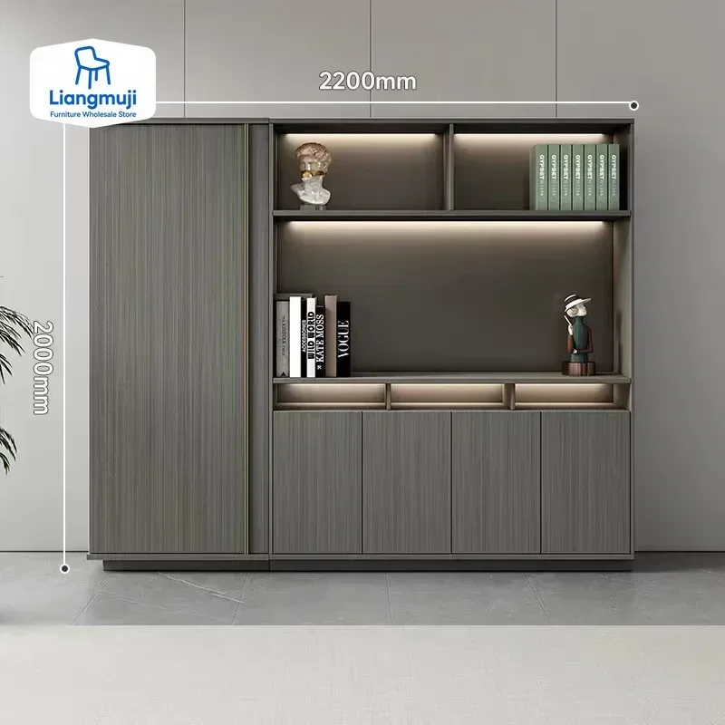Light Luxury Bookcase Shelves Villa Large Home Bookshelves Designer Creative Study Floor Display Shelves Modern Bookshelf