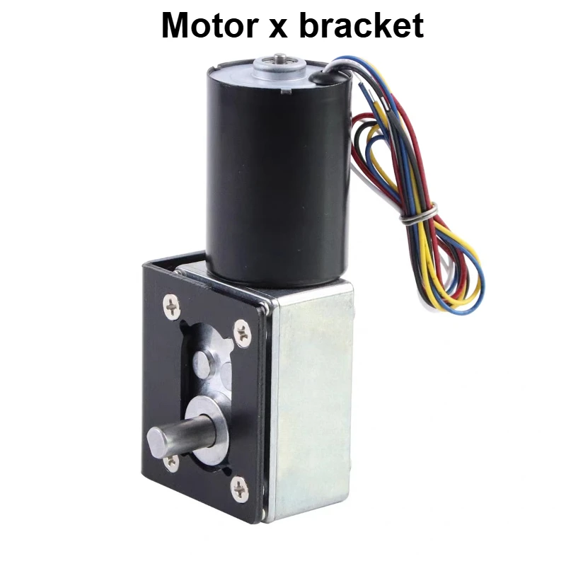Motoriduttore a vite senza fine DC elettrico senza spazzole da 70 kg a coppia elevata 12 V 24 V 8-470 giri/min con regolazione della velocità PWM invertita autobloccante