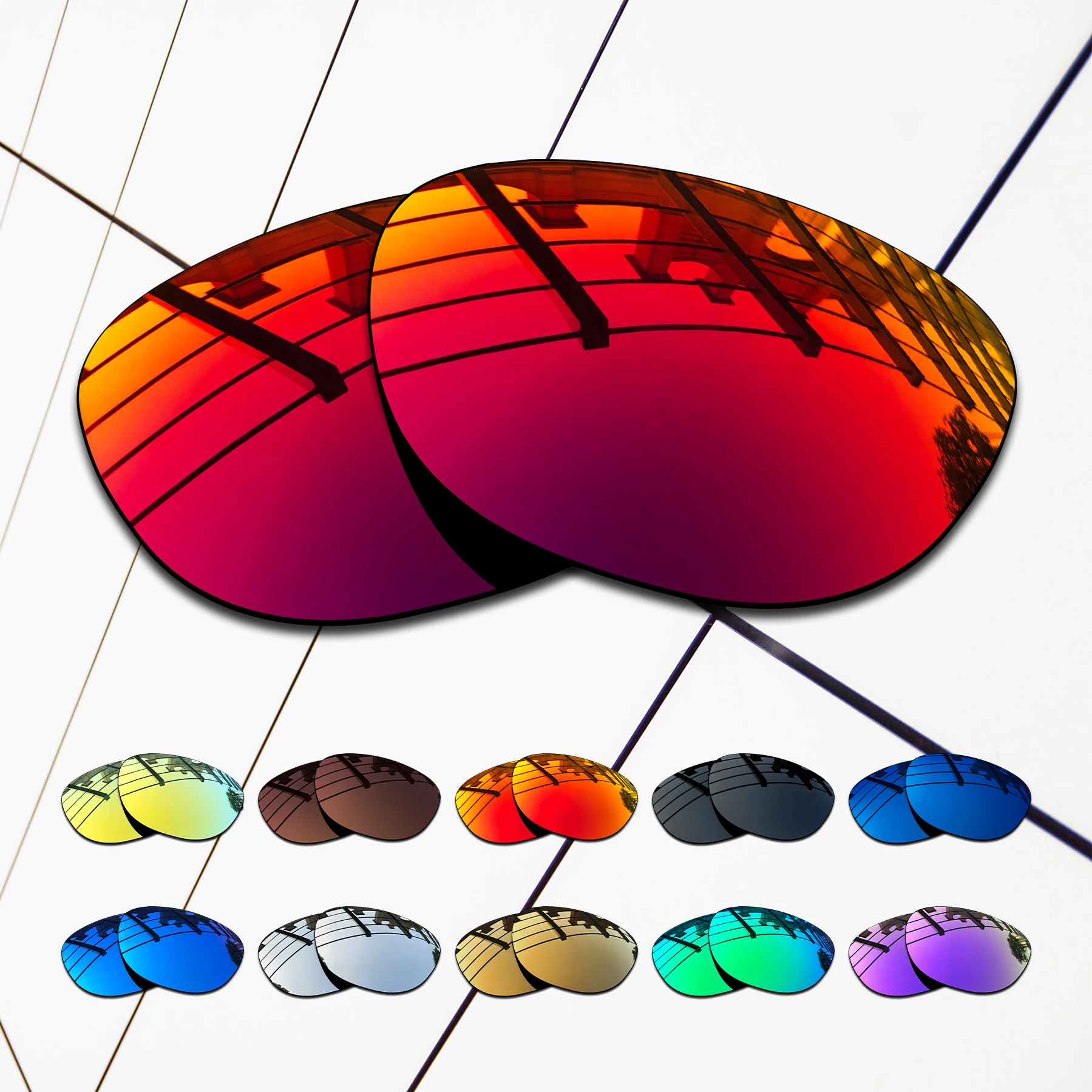 Lenti di ricambio polarizzate E.O.S all'ingrosso per occhiali da sole Oakley Stringer OO9315-varietà colori