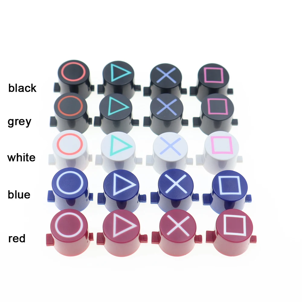2-10 مجموعات ل PS4 الصليب D-pad دائرة مربع مثلث X عمل زر لسوني بلاي ستيشن Dualshock 4 PS4 تحكم #2