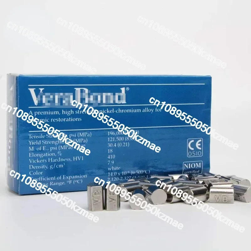 Verabond Inner Crown Metal Nickel Chromium VB Baked Porcelain Steel Beryllium Baked Porcelain Alloy Dental Denture