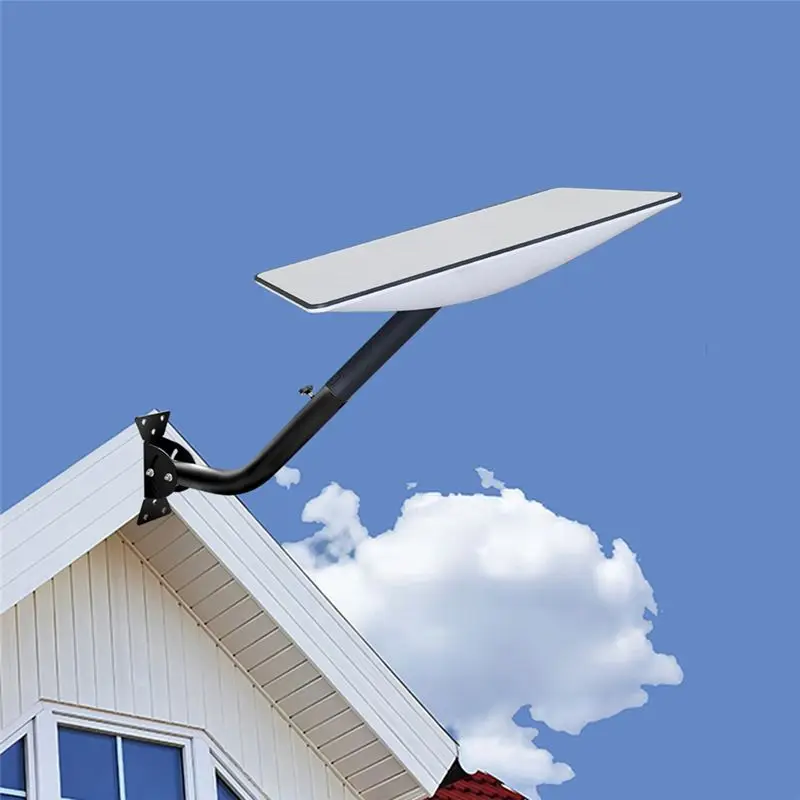 

~【On Sale】Wall Mounted Kit Compatible Satellite Receiver Bracket Mounting Adjustable 360 Degree For Better Signal