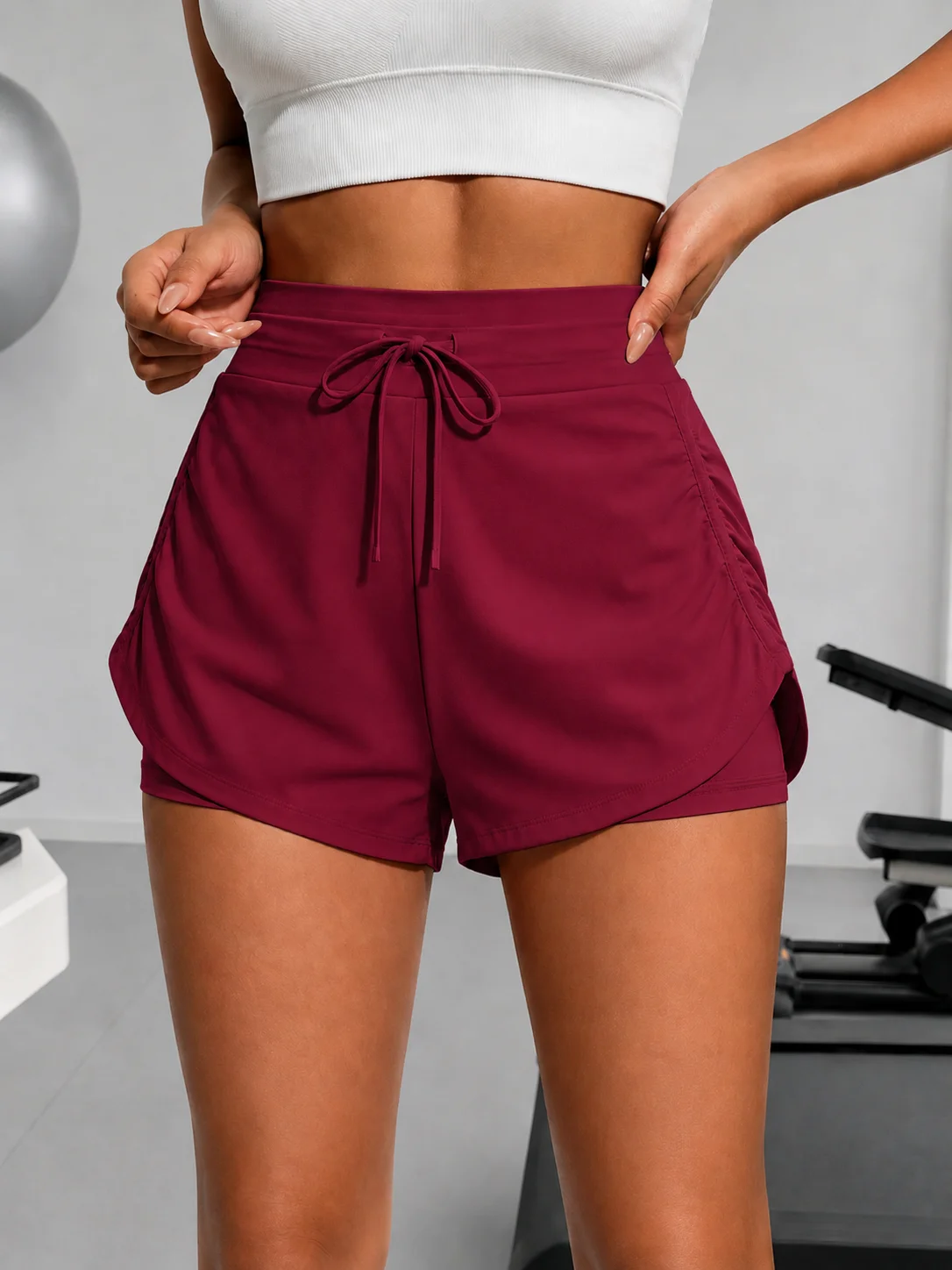 Yoga Daily Fitness - Women's Ruched Casual Sports Shorts Summer