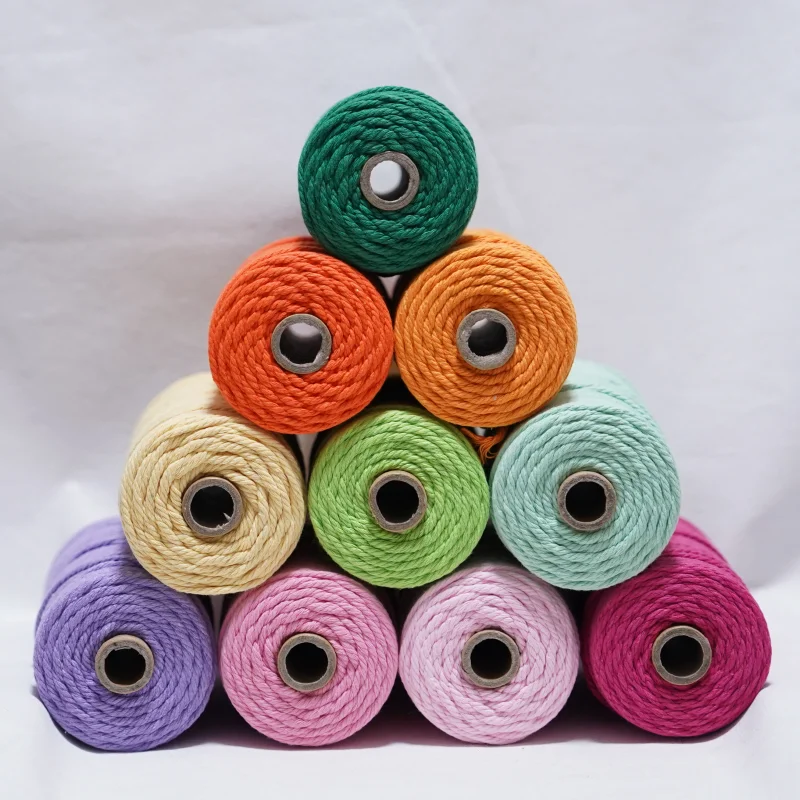 3mm 100m Bunte Baumwoll-Makram – Macrame Cord Cotton Bewertung und Preis