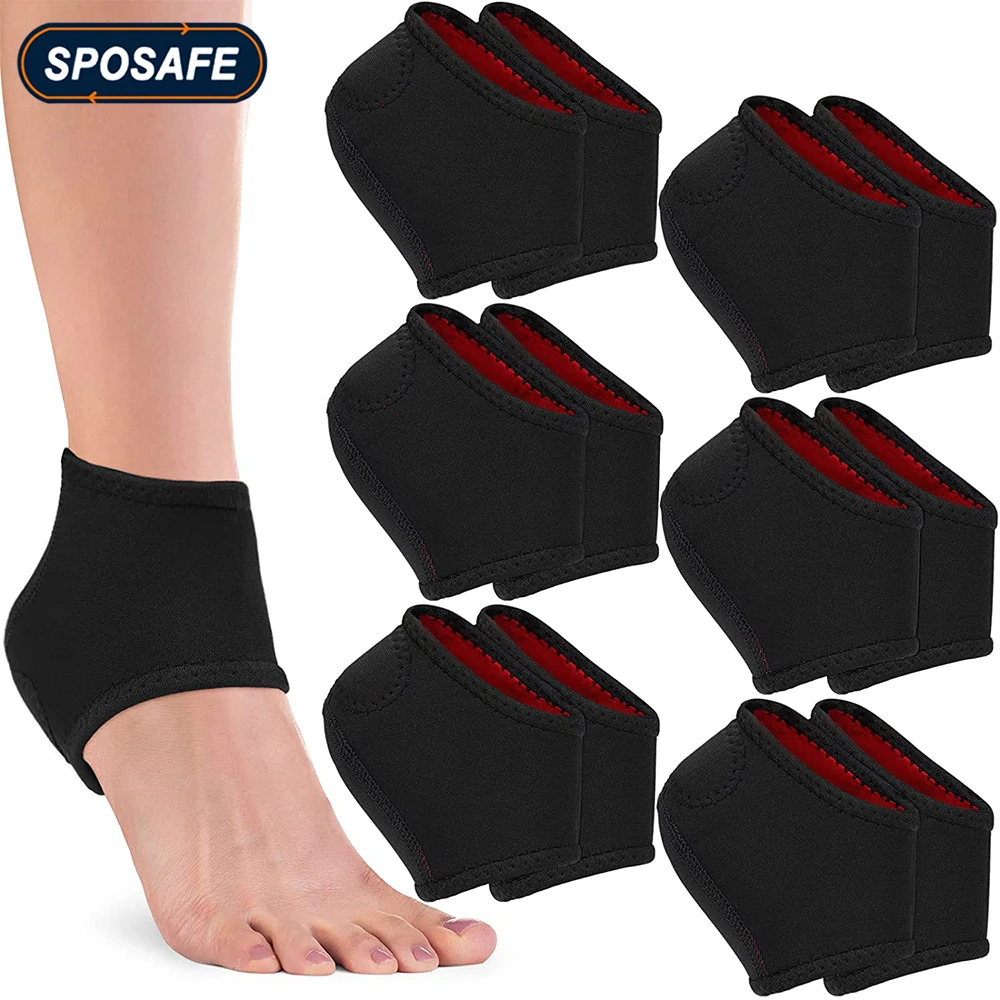 Sports Heel Support Cups Heel Protectors Cushion Heel Pads for Heel Pain Relief Dry Cracked Heel Repair Feet Plantar Spur