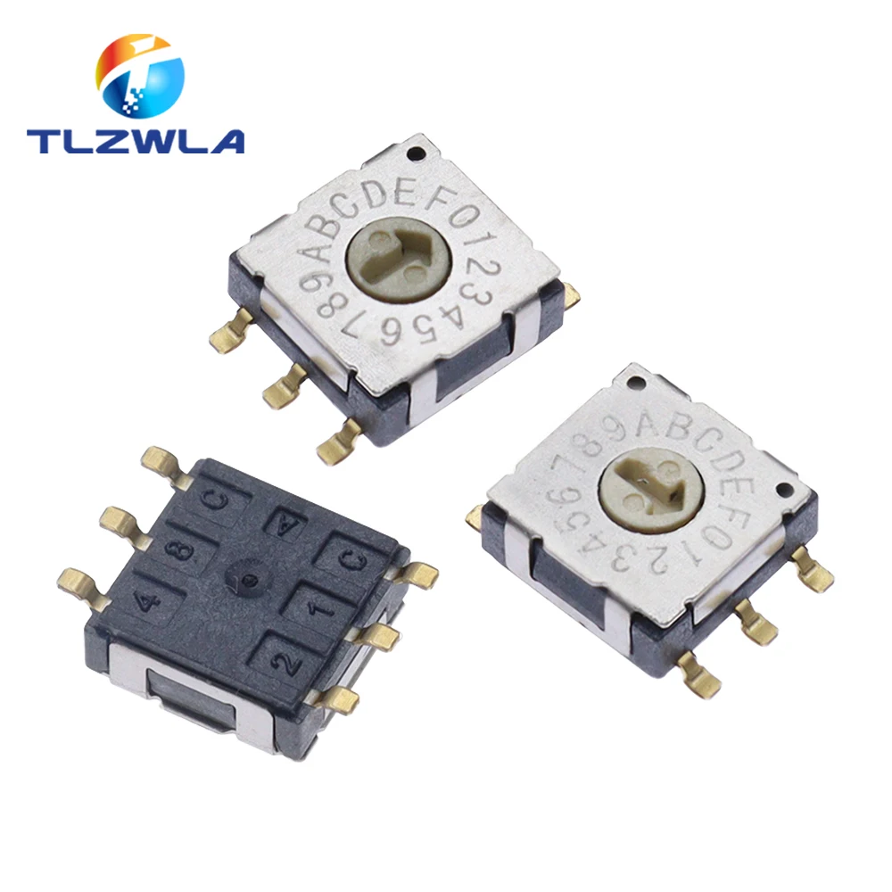 Rotary Code Switch SMD Band Switch RST-10RM-PT Digital Dip Switch 10 position 0-9 coding RST-16RM-G3
