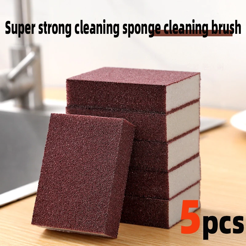 5 piece Sanding Sponge Block Abrasive for Furniture Wall Floor Grinding Kitchen Cleaning Hand Tool