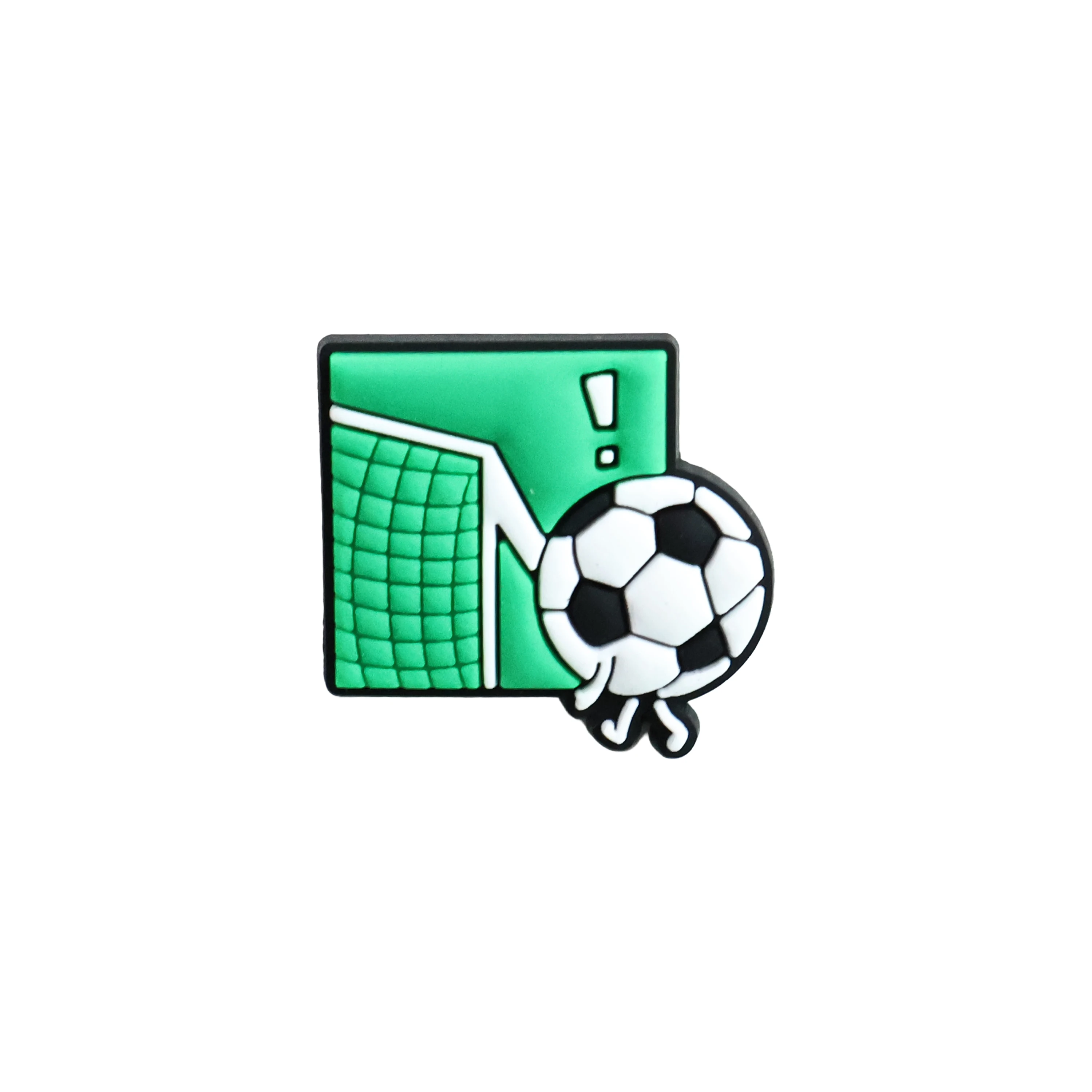1-20pcs Sport Soccer Football PVC Shoe Charms DIY Backpack Sandals Shoes Decoration Hole Slipper Accessories Adult Party Gift