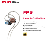 FiiO FP3 HiFi 14.5mm Planar Diaphragm Driver in Ear Earphone, wood faceplate, 0.78mm 2pins cable for for Audiophile Musician