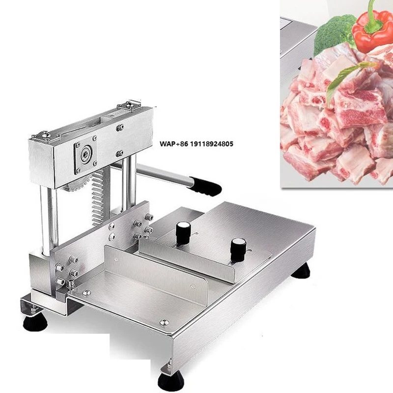 Top Quality Manual Meat Slicer Machine Chicken Duck Fish Lamb Meat Bone Cutting Machine
