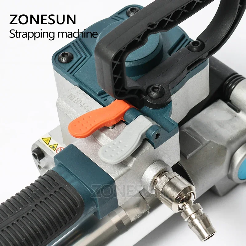Imagem -03 - Zonesun Pneumática Strapping Machine Friction Welding Baler Air Pet Banding Tool para 1319 mm Largura Pet Straps