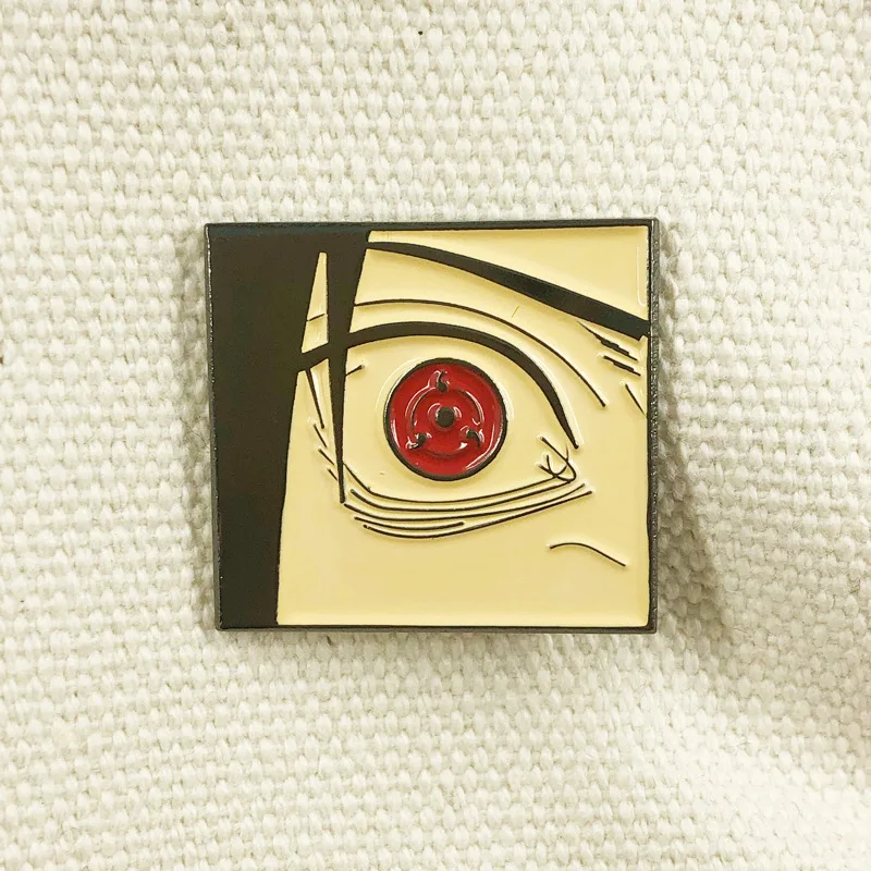 

Naruto Badge Surrounding Sasuke Kakashi Mink Anime Brooch Anime Metal Cartoon Pin