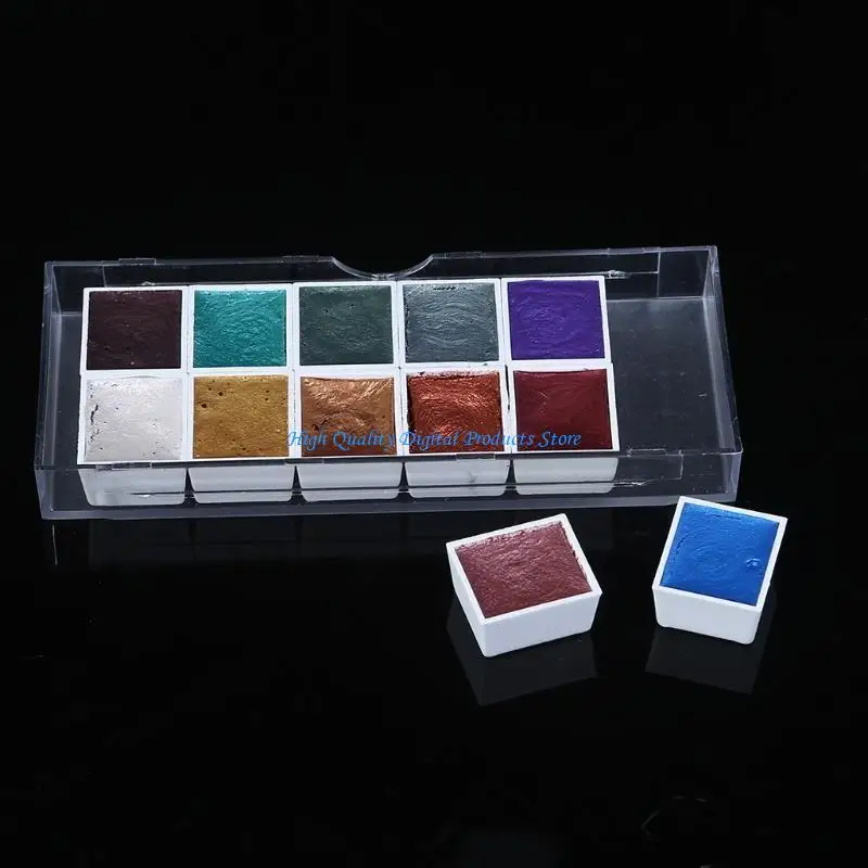 

U2JE Travel Pearlescent Watercolor Pigmentfor Beginners Artist Field Outdoor Painting