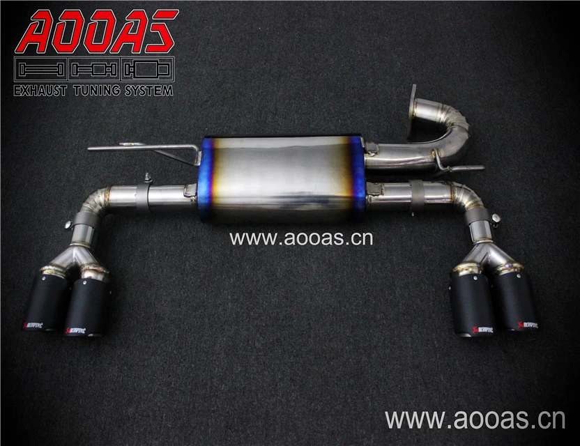 AOOAS Standard Titanium Exhaust Muffler System Kits Amg Exhaust Tips For Hyundai Genesis Coupe