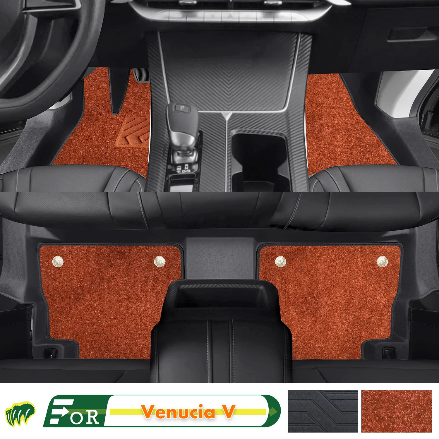 

Left-hand Drive Car Floor Mat For Dongfeng Venucia V 2021-24 Full Surround Foot Mat Automotive Floor Mat Interior Floor Liner