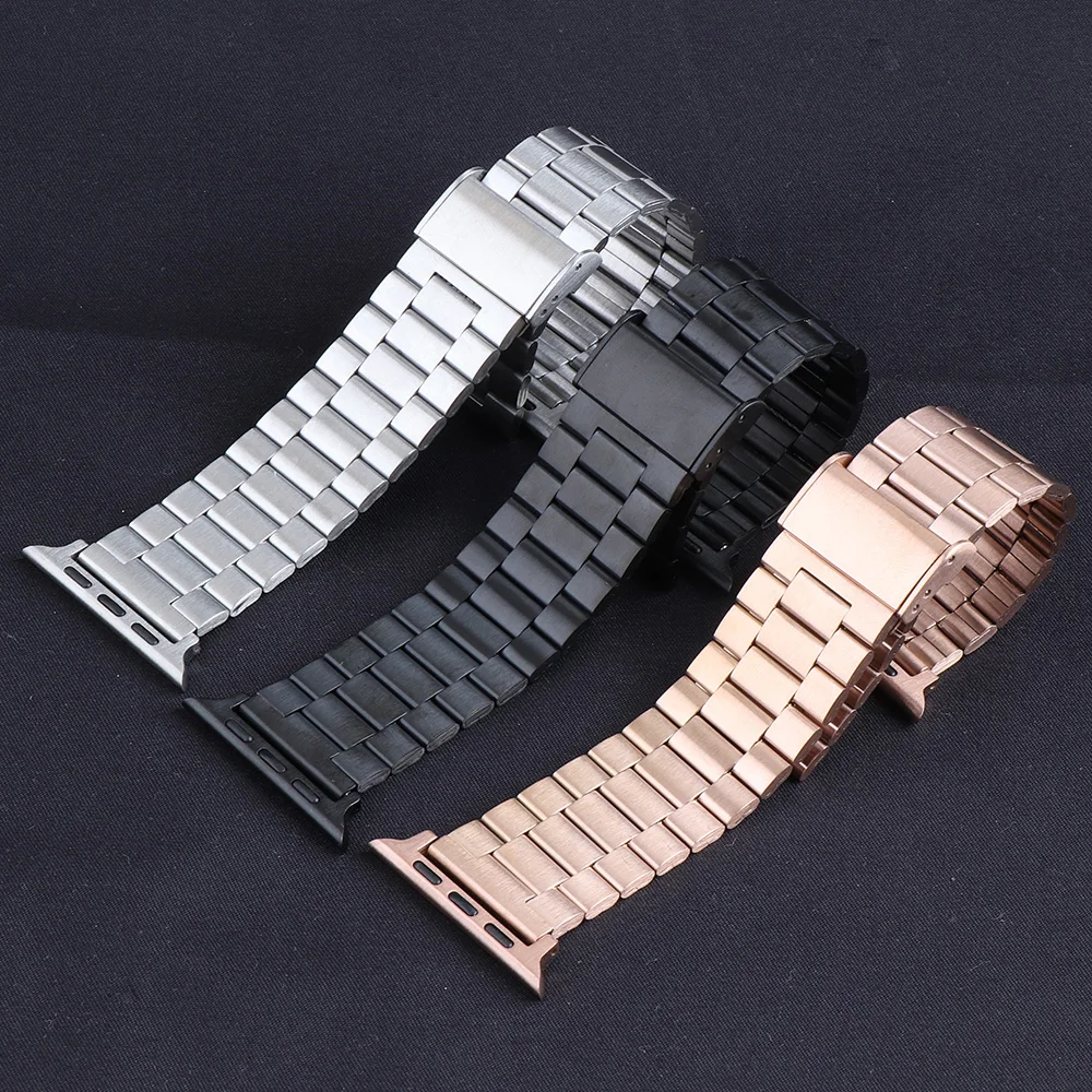 Bracelet For Apple Watch Band Ultra 2 1 Series 9 8 7 Band 45mm 41mm Stainless Steel Strap IWatch Se 6 5 4 44mm 40mm 3 42mm 38mm