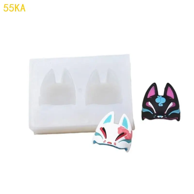

Mask Crafting Silicone Mold Keychain Jewelry Creating Epoxy Resin Mould 55KA
