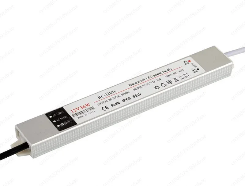 36W LED module light power supply 12V ultra-thin waterproof switching power supply