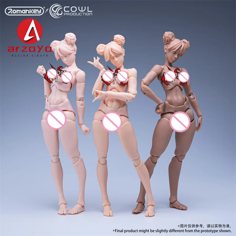 オリジナル Romankey X カウル 1/12 スーパーフィギュア柔軟な女の子ジョイントボディ 15.8 センチメートル女性兵士アクションモデル 6 "人形とヘッド