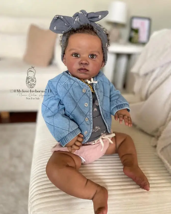 NPK 23inch Unassembled Unpainted Blank Doll Kits Reborn Reuben DIY Doll Parts with Cloth Body and Eyes