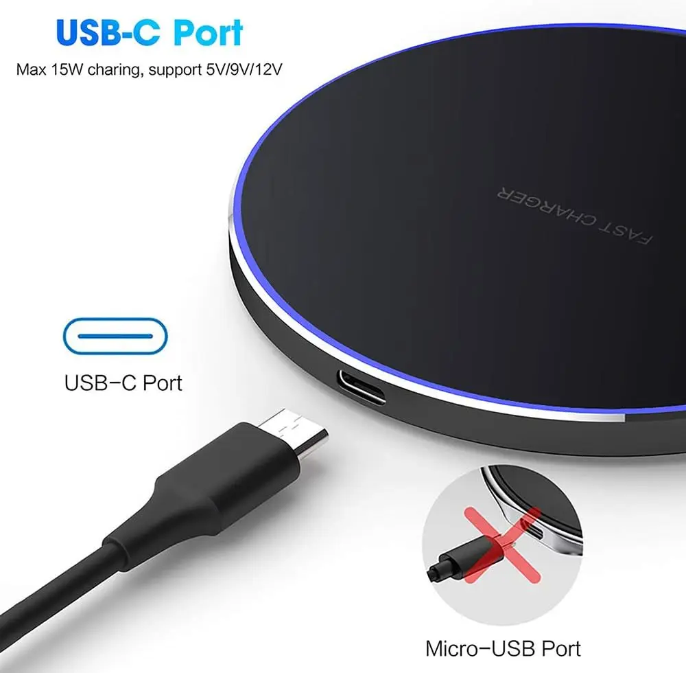 100W fast Wireless Charger For iPhone 16 15 14 Pro Xs Max Mini Xr Induction Fast Charging Pad For Samsung S22 S21 S8 S9 S10 Note