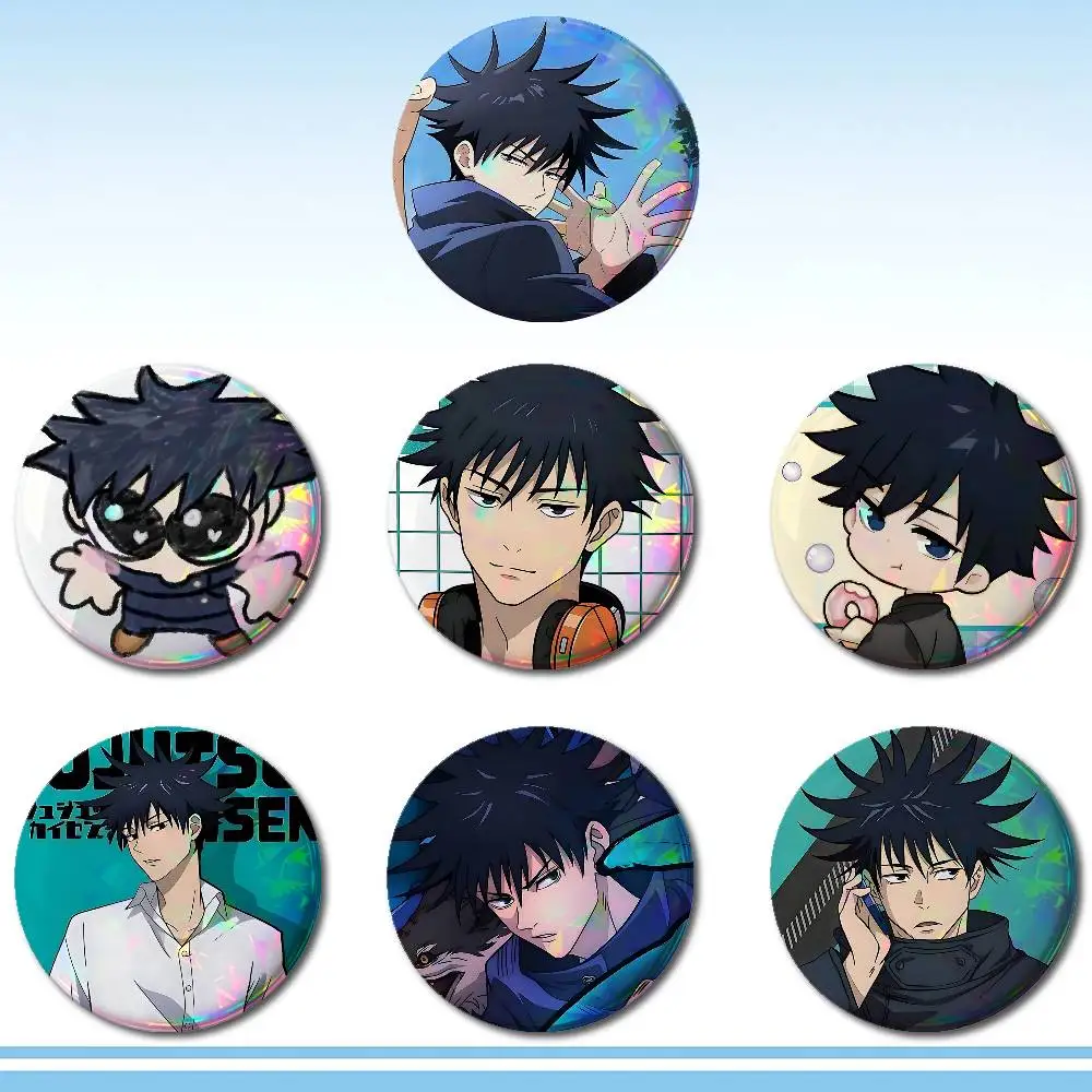 F-Fushiguro M-Megumi Badges Tinplate Soft Button Pin Brooch Metal Badge Custom Jewelry Accessories Hat Bag Lapel