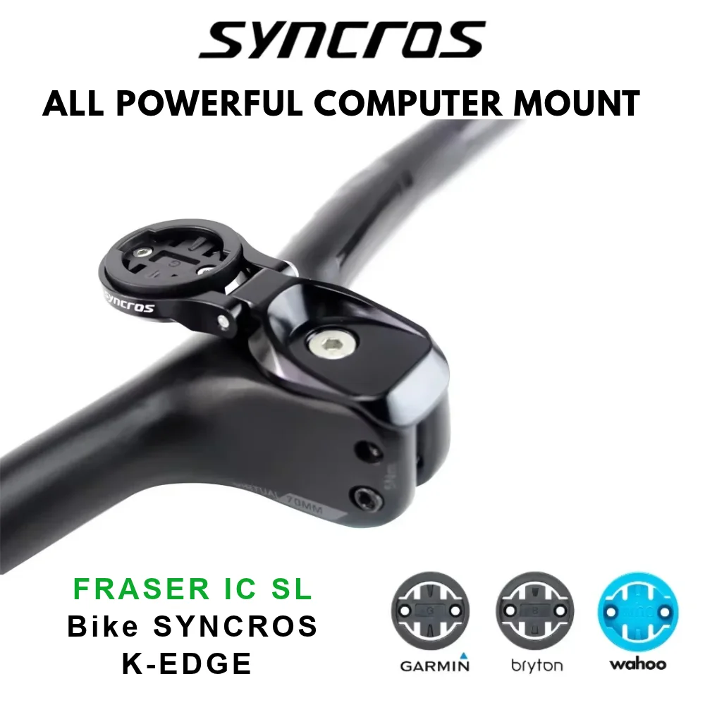 SYNCROS TOP CAP OF Computer Mount For FRASER IC SL Bike K-EDGE  Code Table Rack For WAHOOH/Garmin/Bryton/CAT EYE/Light
