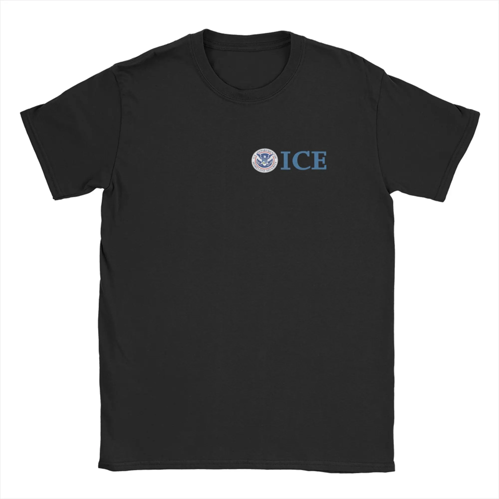 

United States ICE T Shirt Summer Harajuku T-Shirts Couple 100 Cotton O Neck Oversized Top Tees Short Sleeve Y2K Basic Tshirt