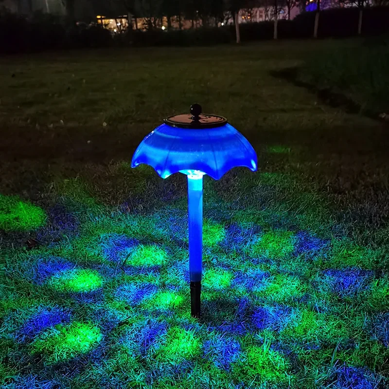 

Mini Umbrella LED Solar Garden Light Outdoor Solar Light Lighting Control Waterproof ABS Solar Lawn Light Yard Lawn Decoration