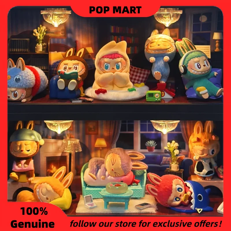 

Оригинальная коллекционная фигурка Pop Mart The Monsters Labubu 1:00 A.M. Series Blind Box, милая настольная декоративная игрушка для коллекционеров