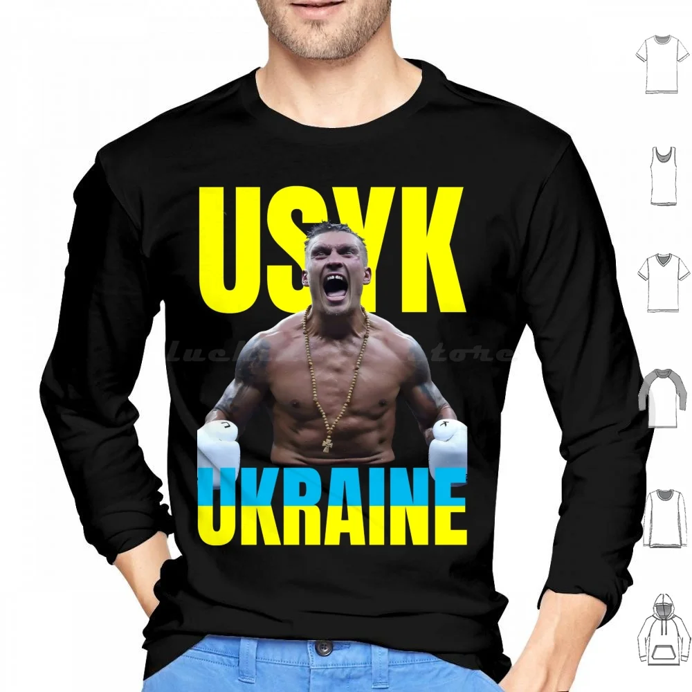 Oleksandr Usyk , Boxing , Ukraine , Boxer , Alexander Usyk Hoodie cotton Long Sleeve Oleksandr Usyk Usyk Oleksandr