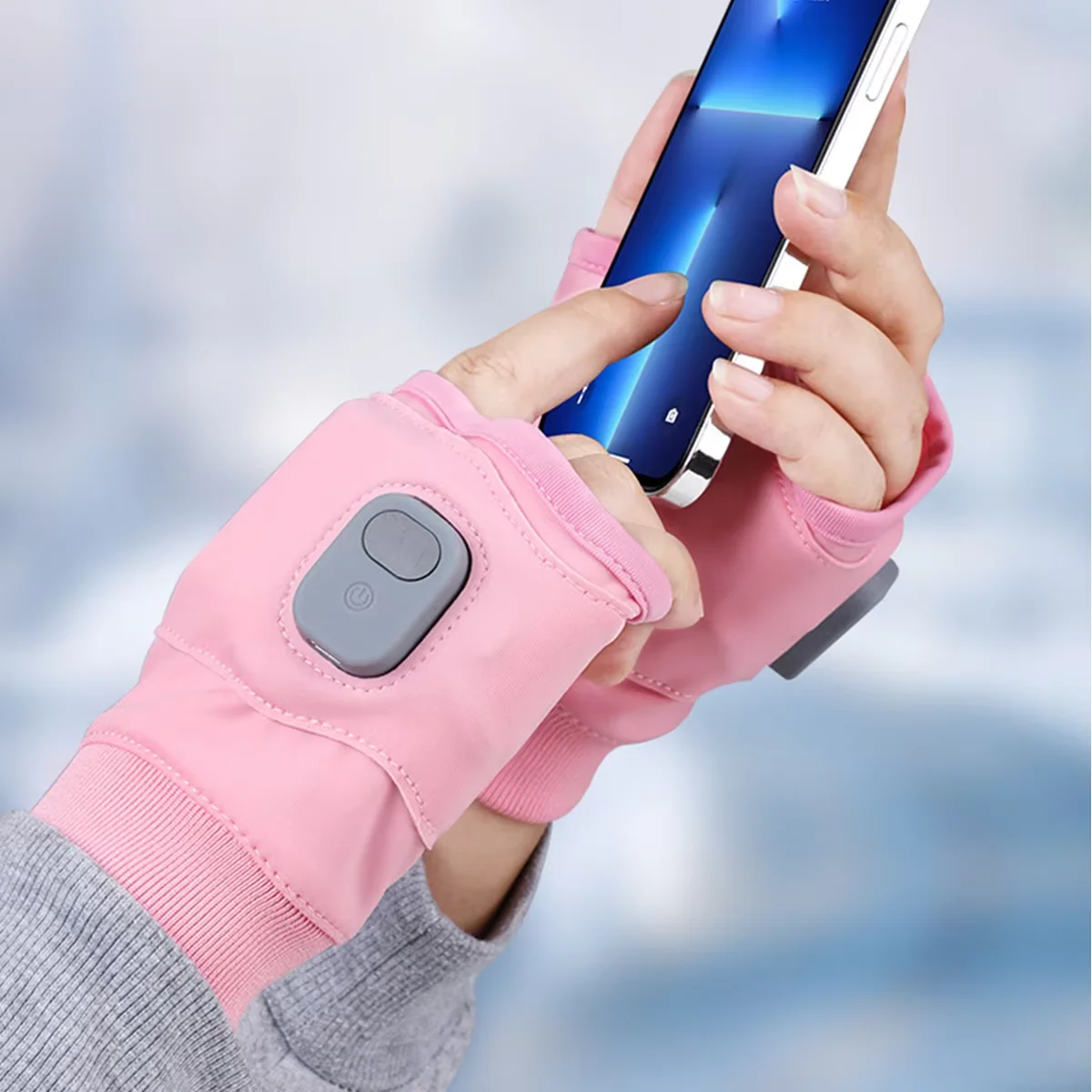 Hot Popular Rechargeable Multifunctional Portable Hand Warmer USB Charging Half Finger Touch Screen IntelligenceGloves