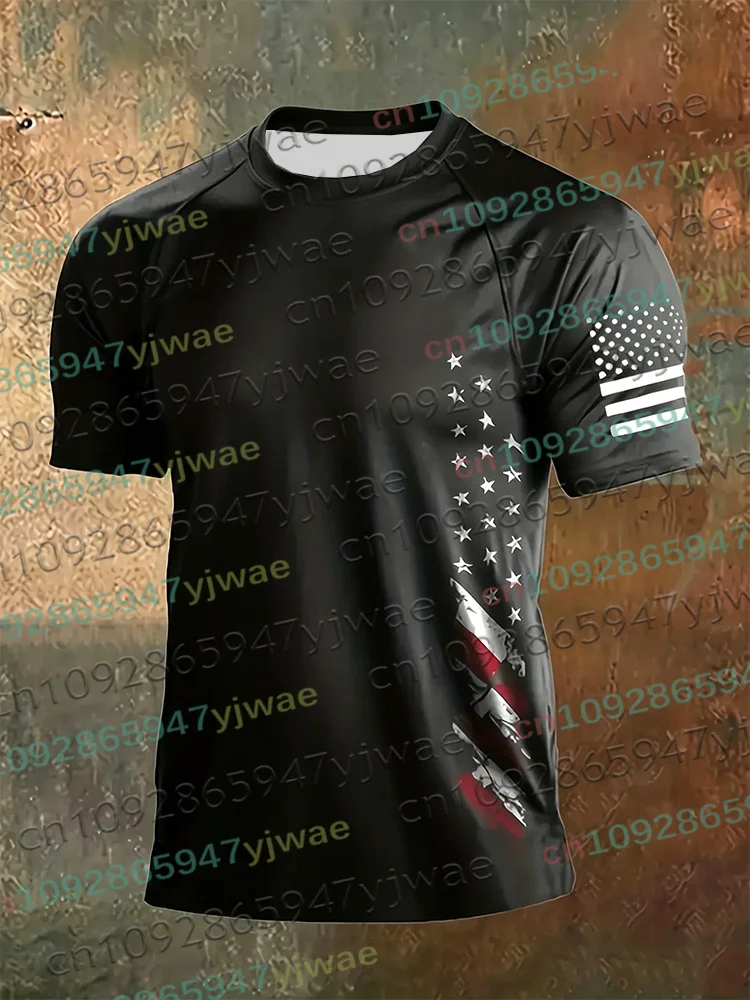 America 250th Anniversary 3D-Druck-T-Shirt für Herren, USA-Flagge 1776–2026, patriotische Kleidung zum amerikanischen Unabhängigkeitstag, Eltern-Kind-Oberteil – Detail 8