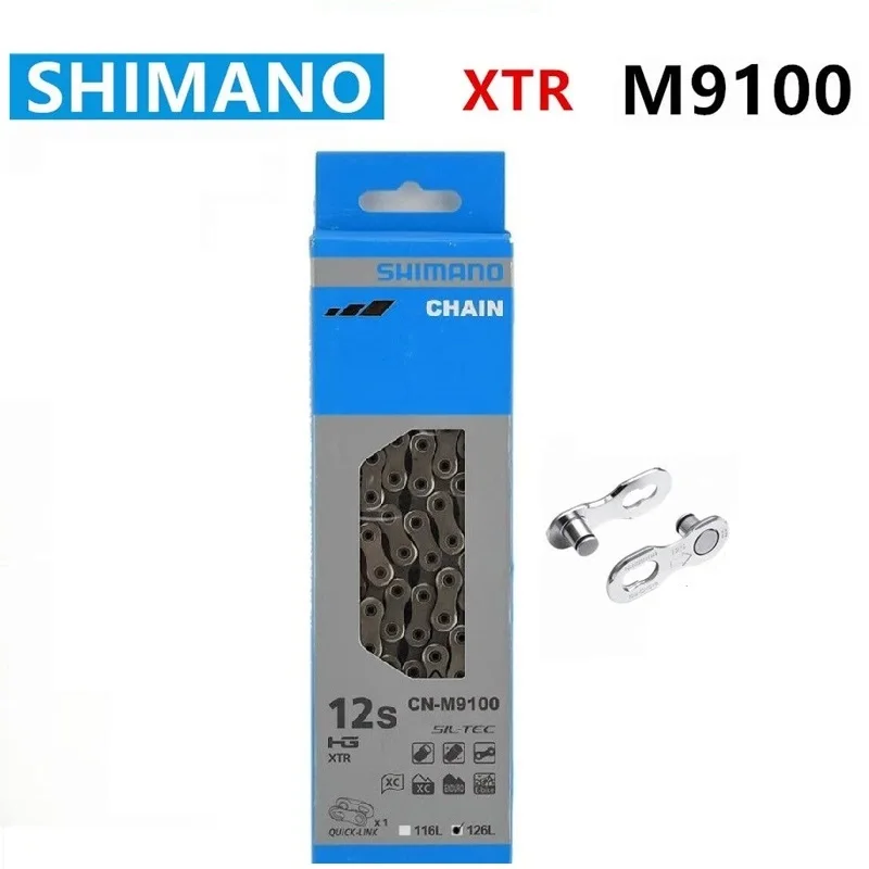 SHIMANO XTR M9100 MTB Chain 12-Speed Quick Link CN-M9100 126L Suitable For Mountain Bike Part 1PCS