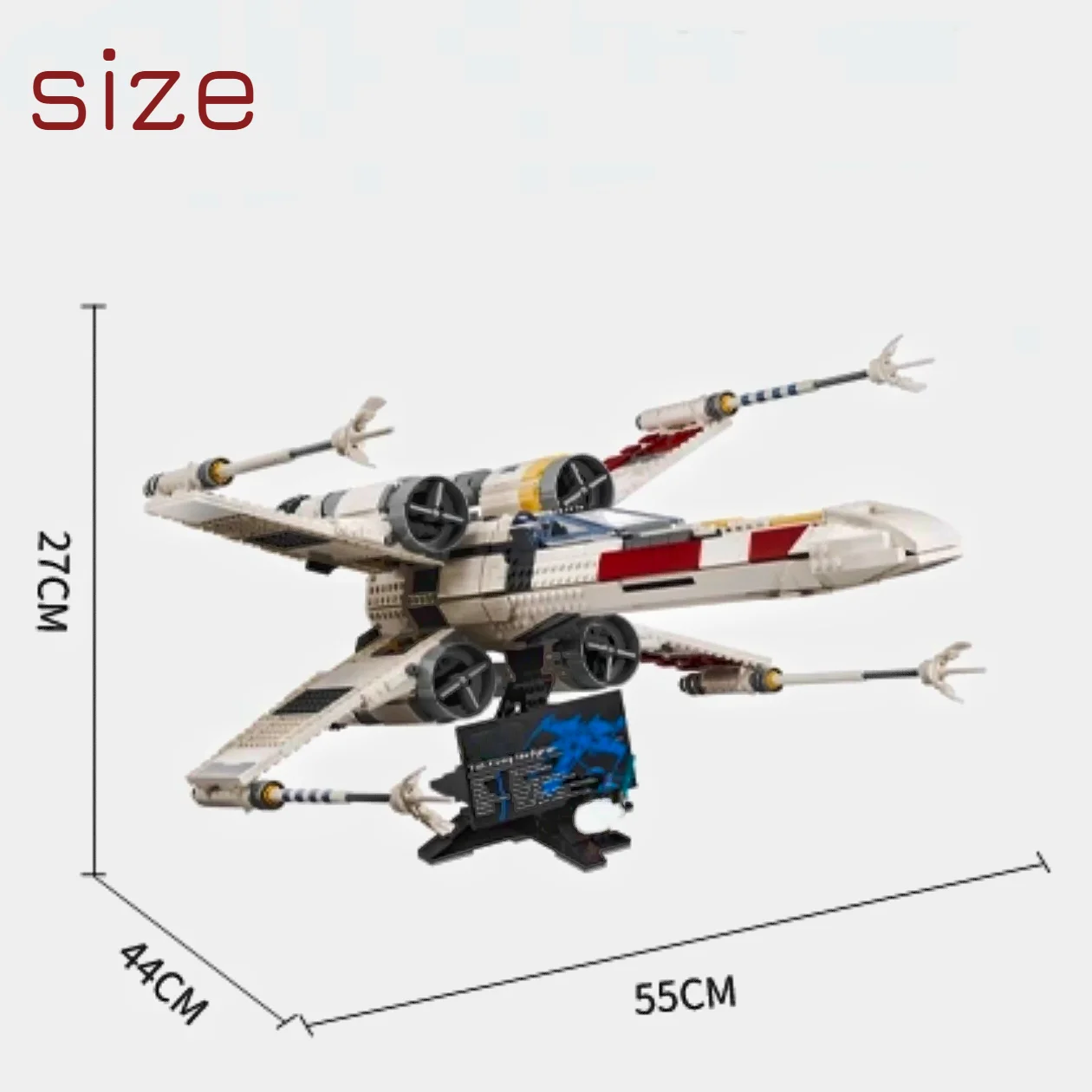 1949pcs Star Interstellar Conflict X Wing Spaceship Starfighter 75355 Building Block Puzzle Model Toy Birthday Christmas Gifts