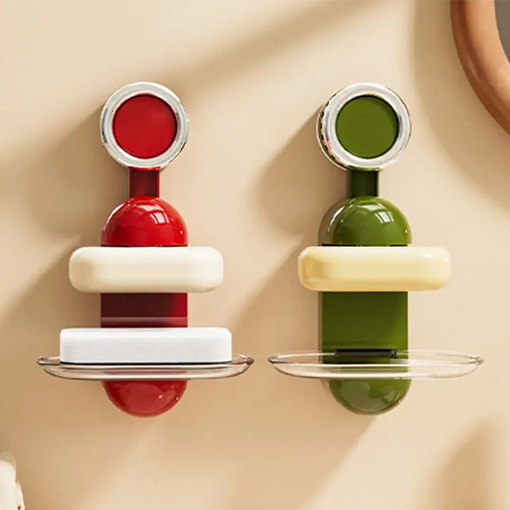 

Magnetic Suction Cup Soap Holder Creative Detachable Sponge Storage Stand Moisture-proof Reusable Soap Containers Household