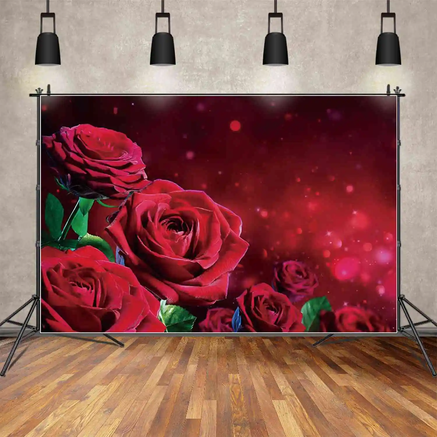 MOON.QG Valentine'S Day Backdrop Photography Petal Gifts Love Photozone Background Children Photo Studio Photocall Supplies