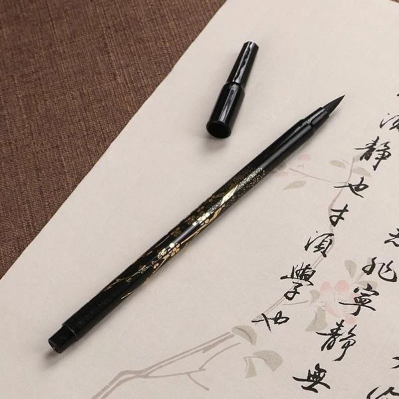 

Dual Tip Calligraphy Brush Pens For Chinese Japanese Sumi Brush Lettering Markers Art Drawing Watercolor Black Ink Fine Line