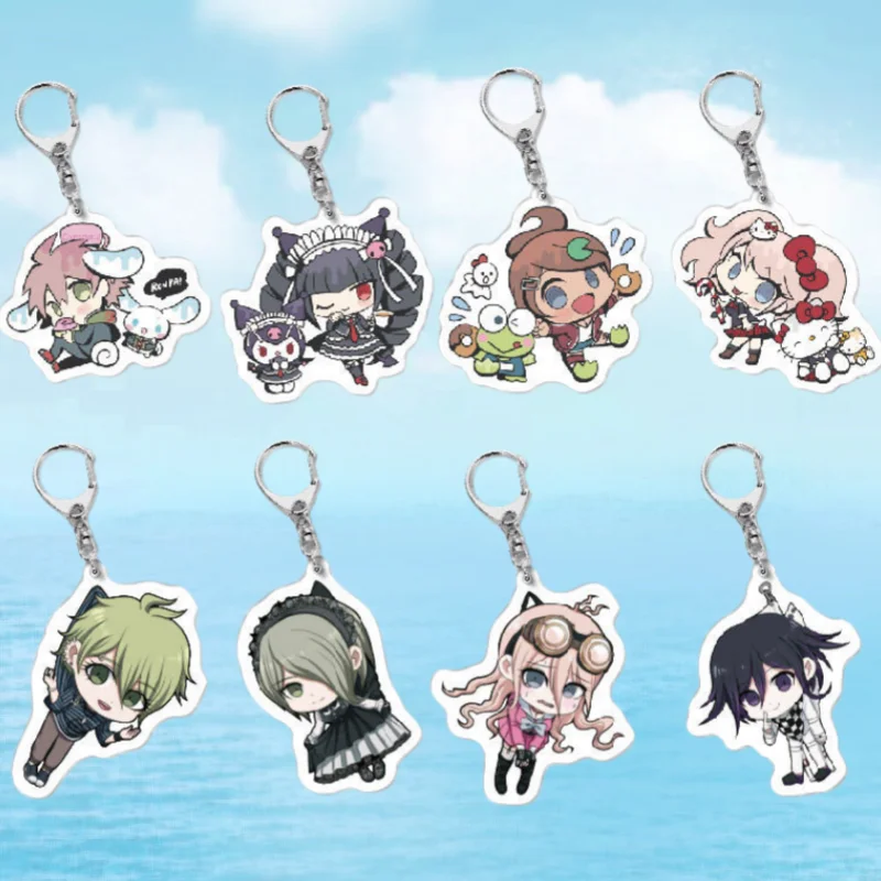 Acrylic Keychain Bag Pendant for Danganronpa Q-Version Anime Peripheral Project Collection Accessories Creativity Exquisite Gift
