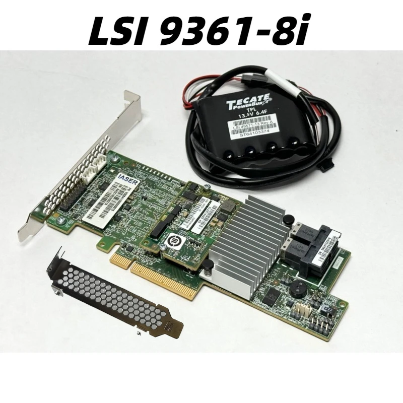 

LSI 9361-8i RAID Controller 12Gb/s PCIe 3.0 1GB 2GB CacheVault LSI00418 with 8643 Cable